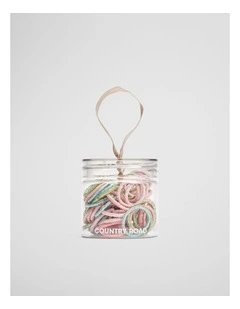 Mini Hair Tie Pot in Lime Green