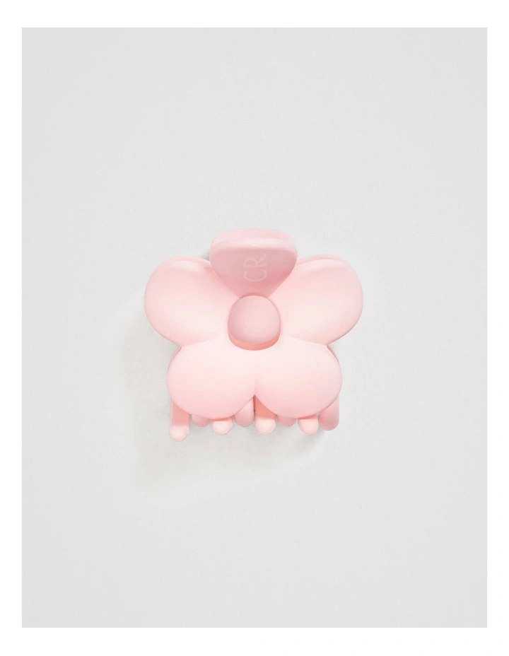 Large Flower Clip in Mineral Pink image 1