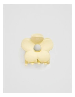 Large Flower Clip in Butter