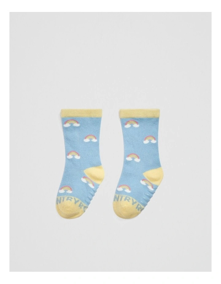 Rainbow Sock in Butter image 1