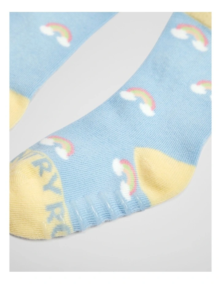 Rainbow Sock in Butter image 2