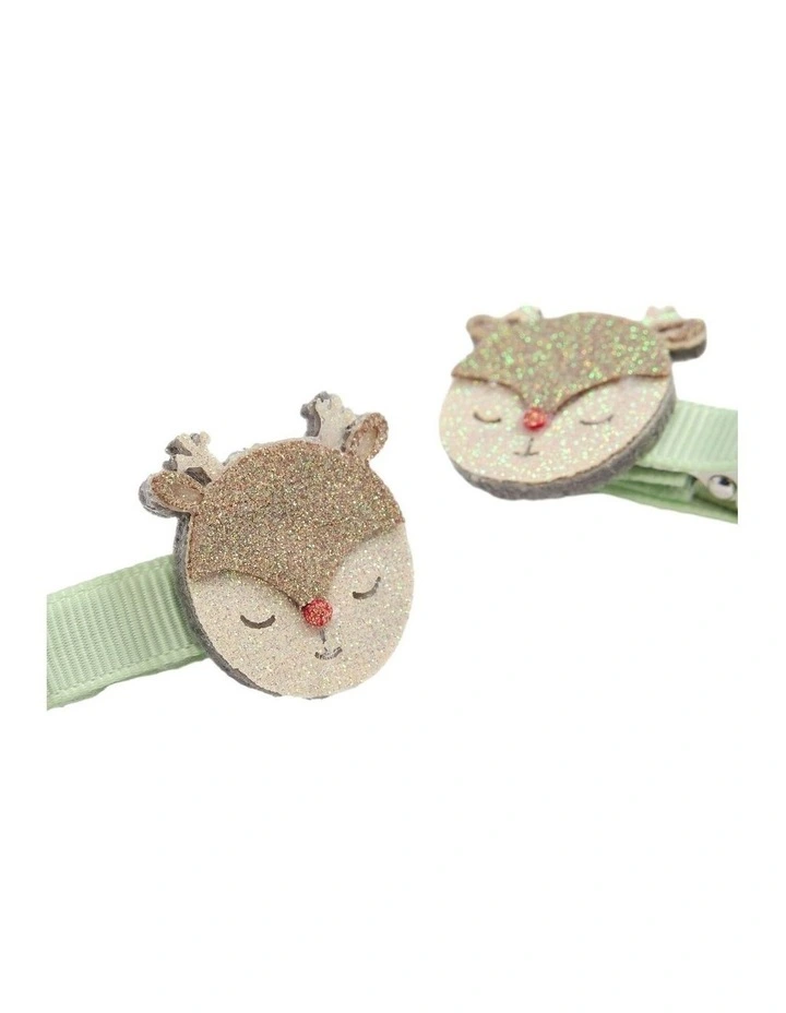 Shimmer Christmas Clip Pack in Sage image 2