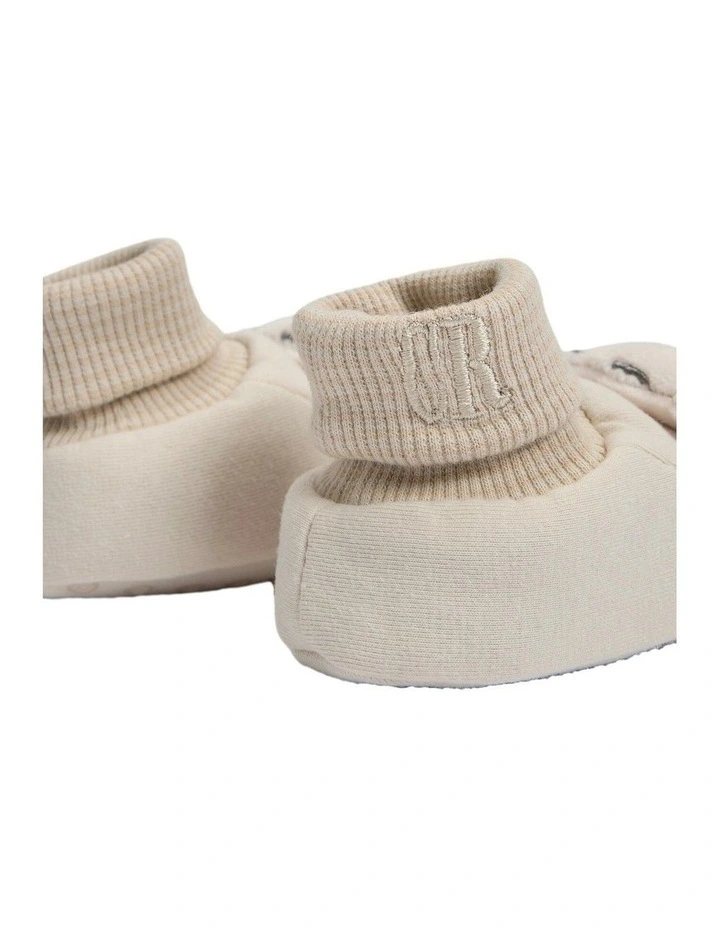 Animal Pom Bootie in Shell image 3