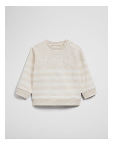 Oatmeal Marle Stripe colour
