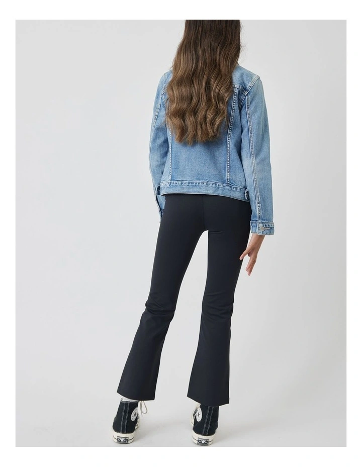Isla Faded Denim Jacket in Miami Blue image 2