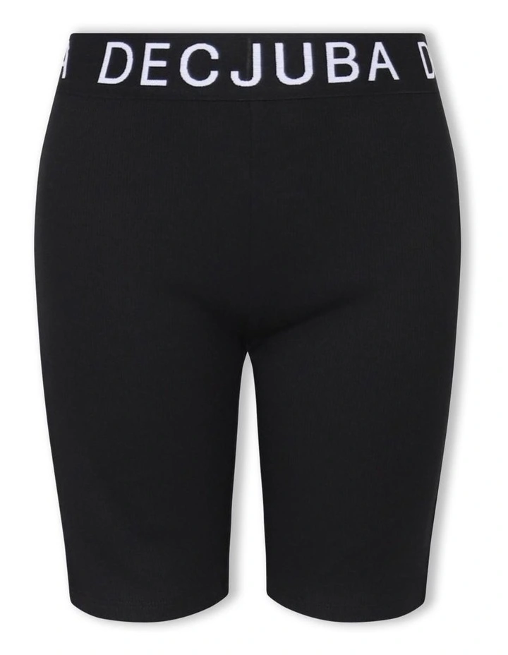 Rib Bike Short in Black image 5