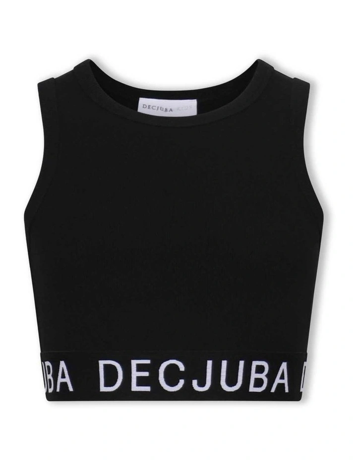 Rib Tank in Black image 5