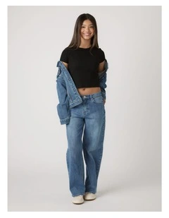 Harper Crop Tee in Black
