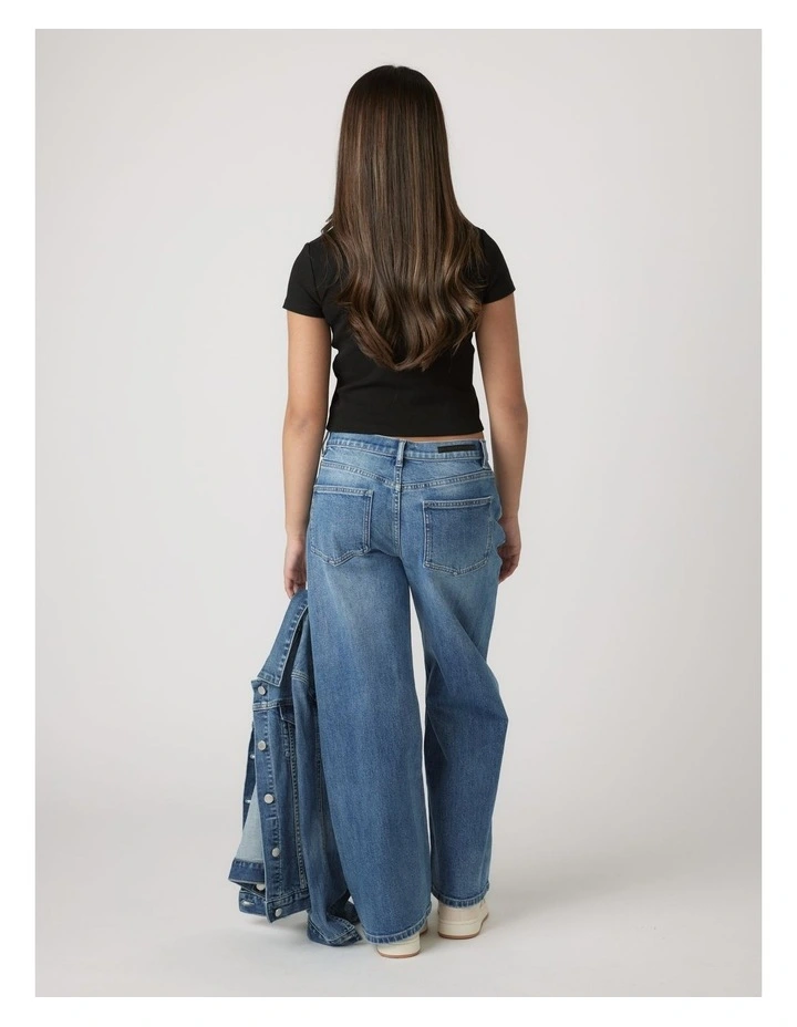 Harper Crop Tee in Black image 2