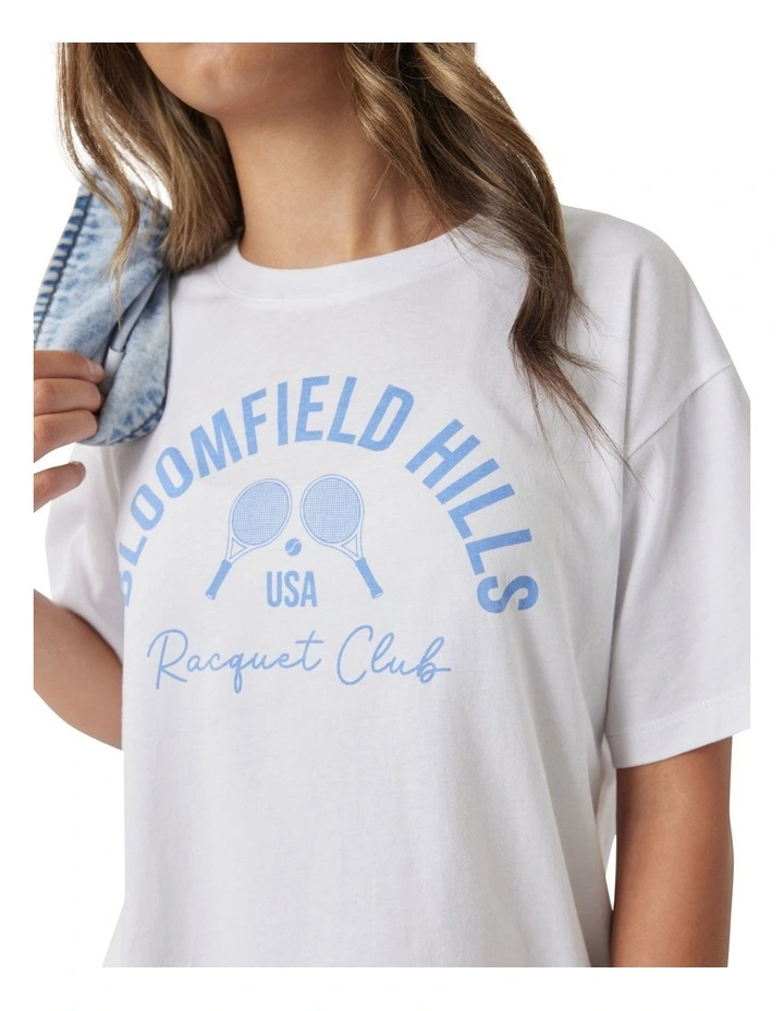 Bloomfield Hills Tee in White image 3