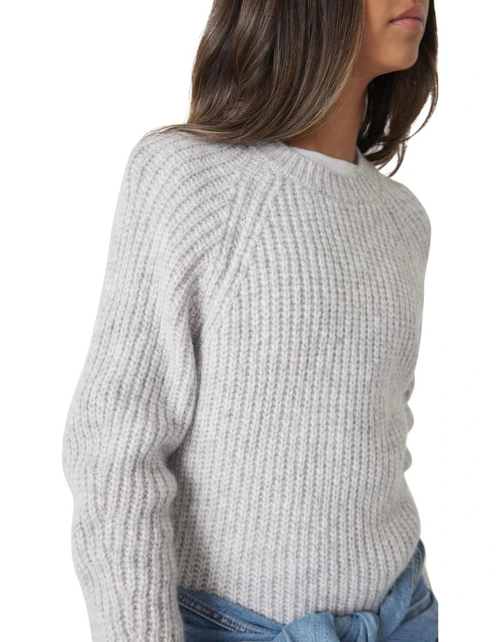 Billie Knit Dress in Grey image 3