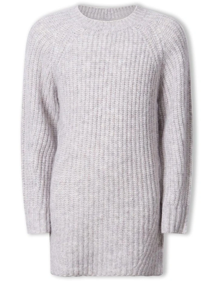 Billie Knit Dress in Grey image 5