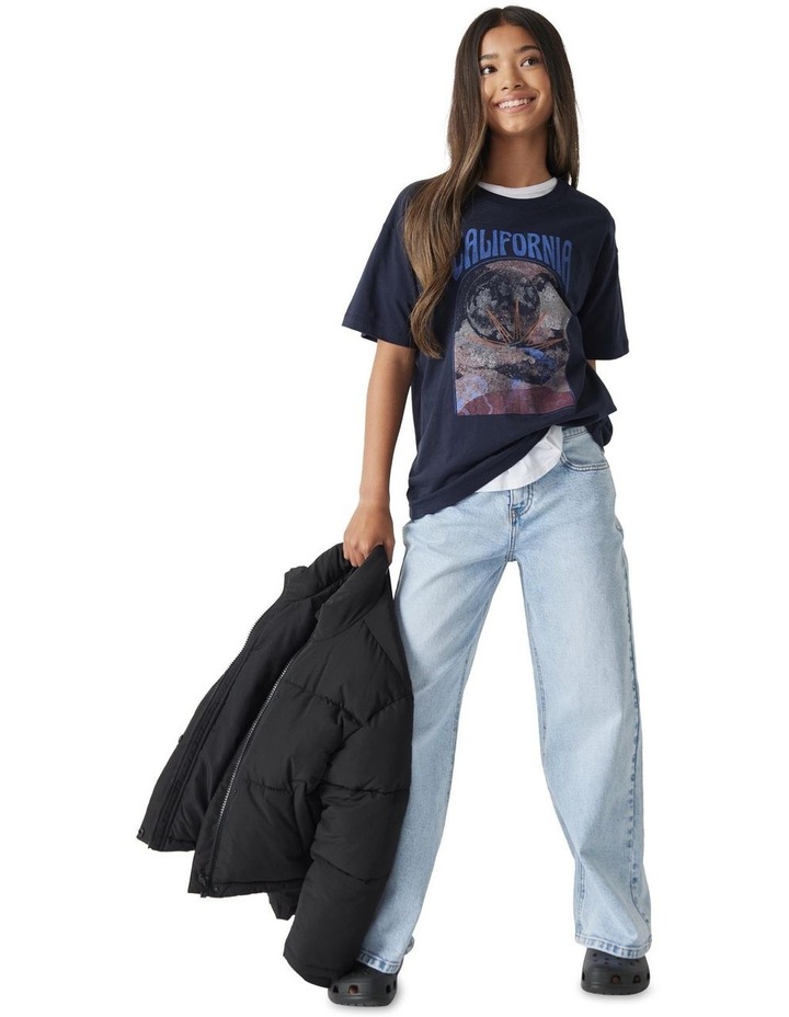 California Oversized Tee in Navy