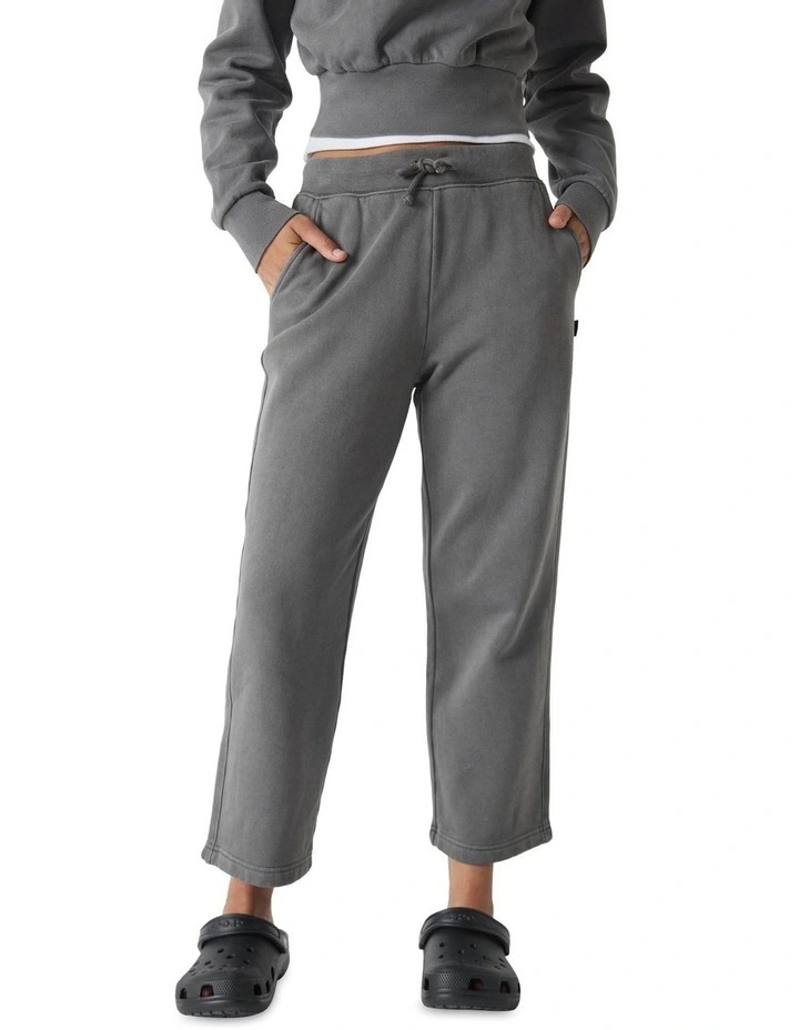 Girls Wide Leg Trackpant in Grey image 2