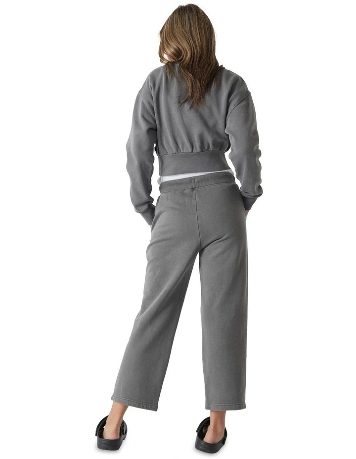 Girls Wide Leg Trackpant in Grey image 4