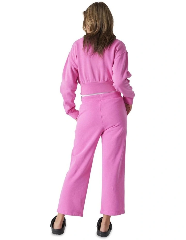 Girls Wide Leg Trackpant in Pink image 4