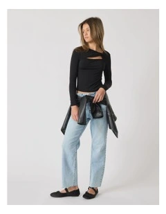 Erica Straight Jean in Mid Blues