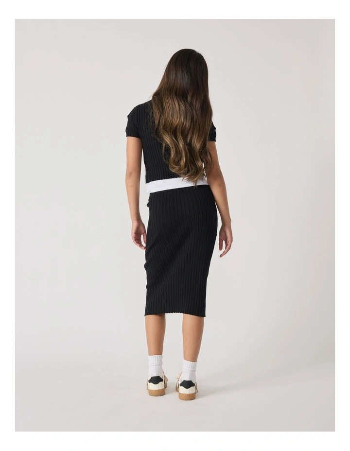 Georgina Knit Tee in Black image 2