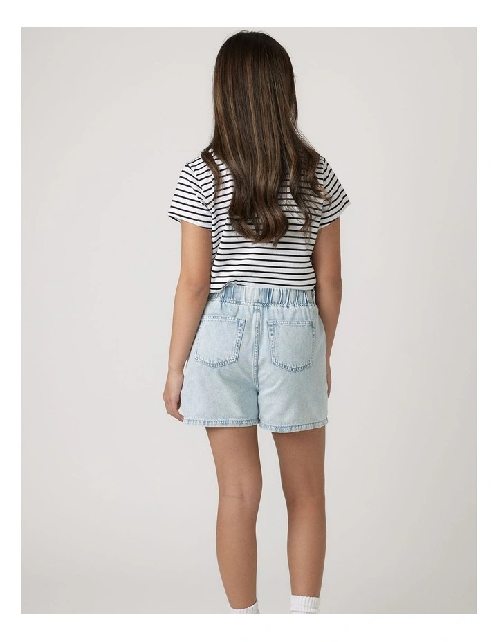Mattie Pull On Short in Blue image 2
