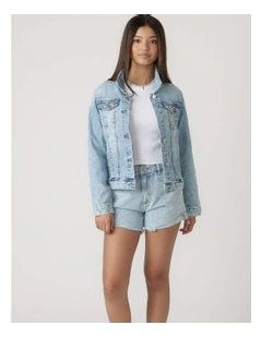 Abbie Rhinestone Short in Byron Blue