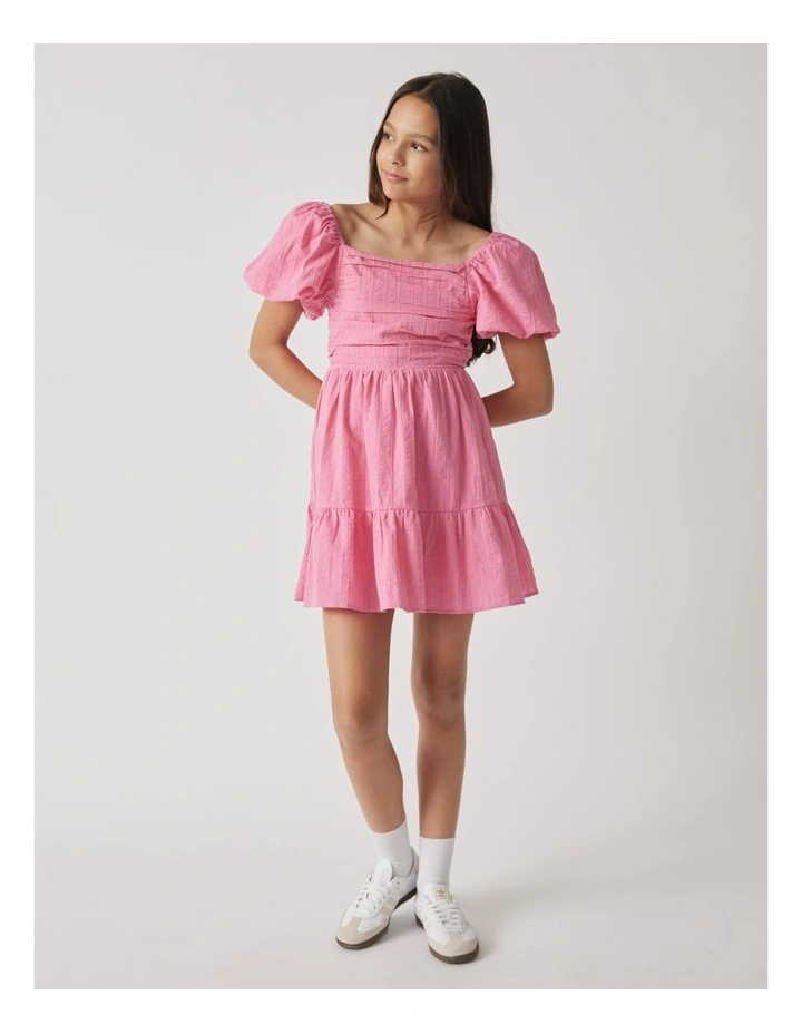 Melody Mini Dress in Flamingo Pink image 1