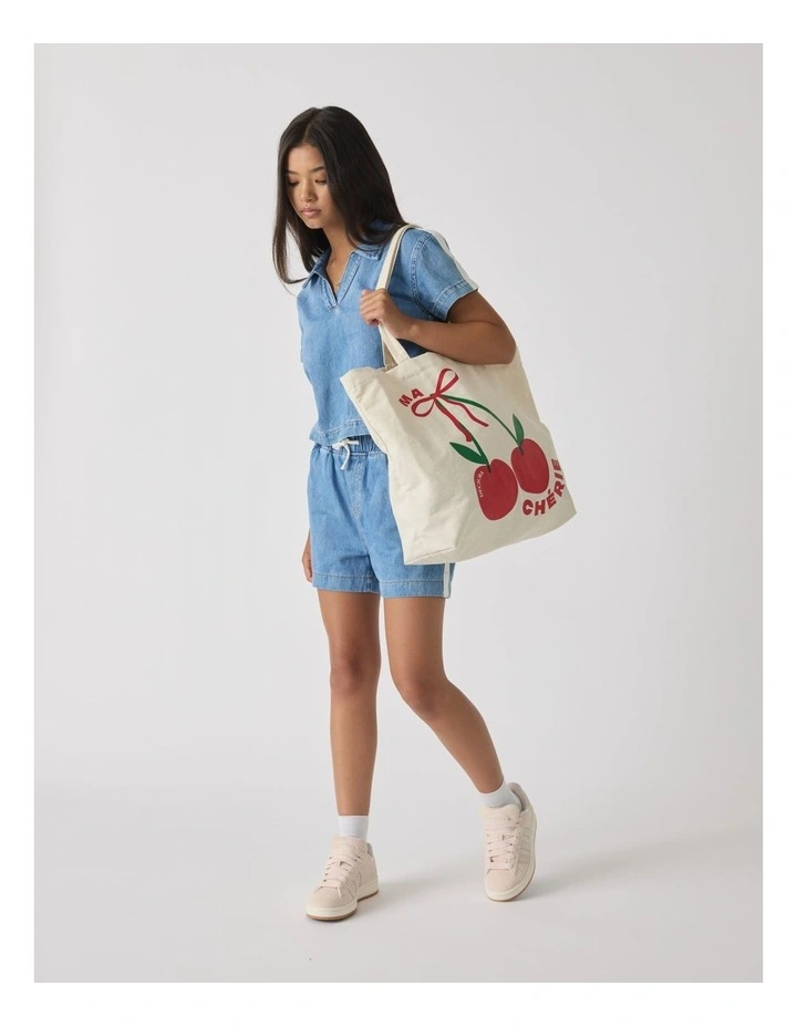Brydie Denim Short in Siesta Blue image 1