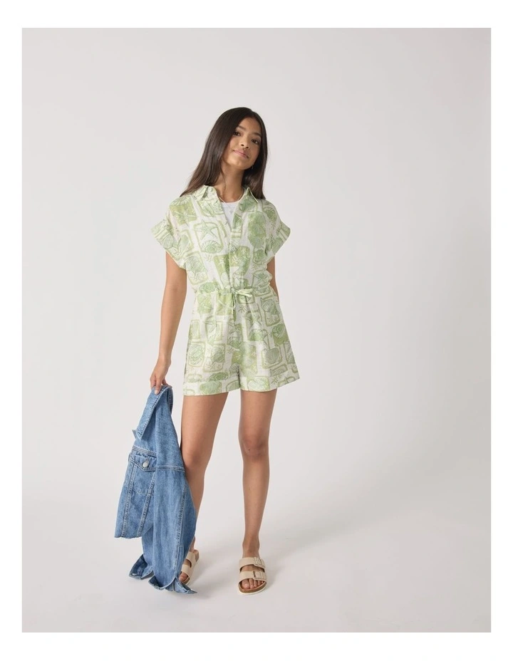 Frankie Printed Playsuit (6-16 Years) in Multi image 1