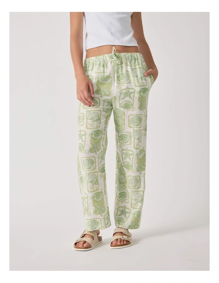 Polly Summer Pant in Green image 3