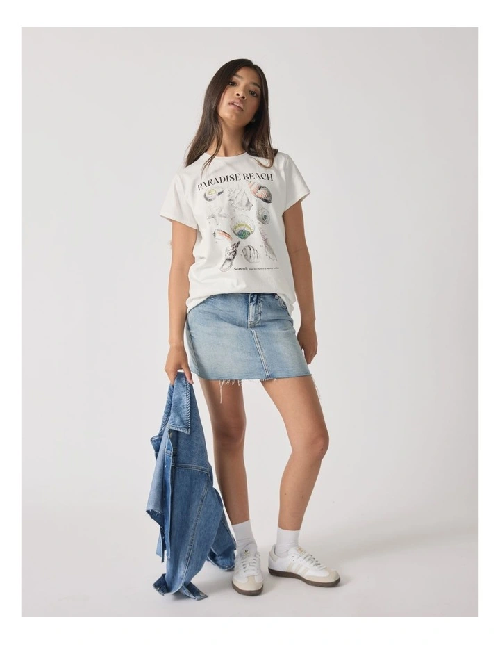 Seashell Tee in Vanilla image 1
