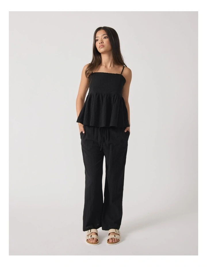 Polly Summer Pant in Black image 1