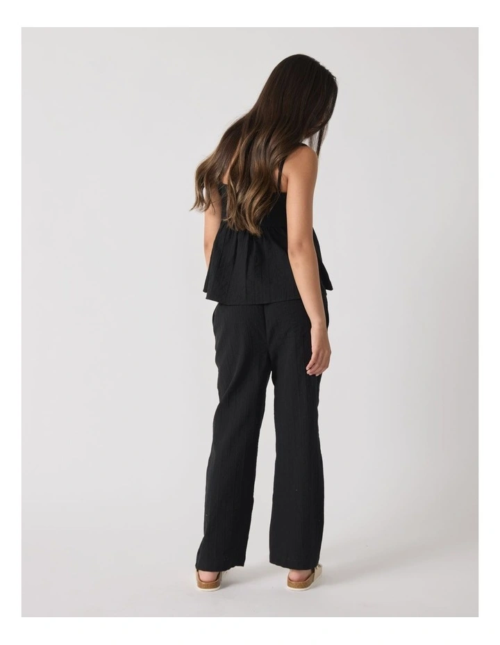 Polly Summer Pant in Black image 2