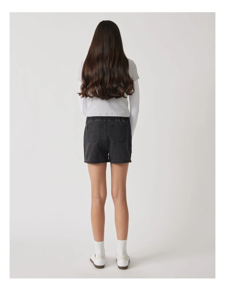 Mattie Pull On Short in Black image 2