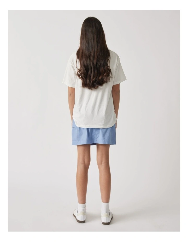 Tiger Oversized Tee in Vanilla image 2