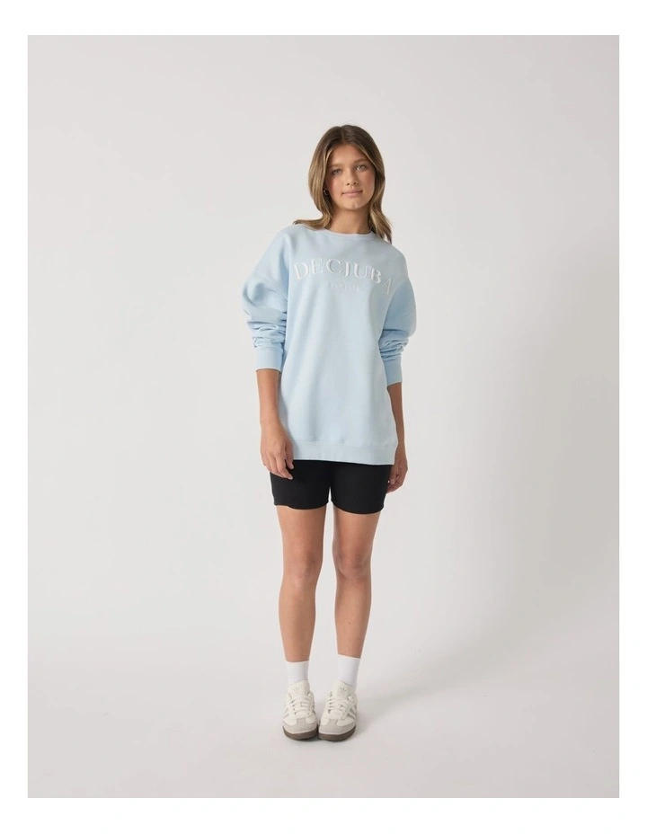 Logo 90s Crew Sweatshirt in Blue image 1