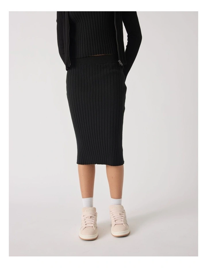 Georgina Knit Skirt in Black image 3