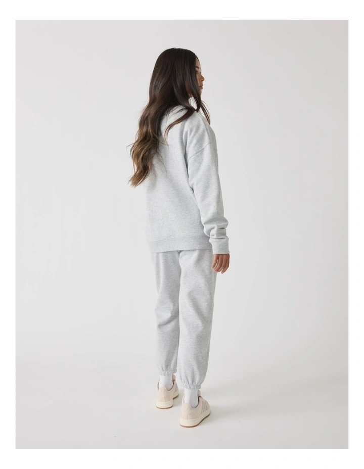 Applique Sweat Tee in Grey Marle image 2