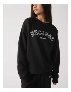 Applique Sweat in Black