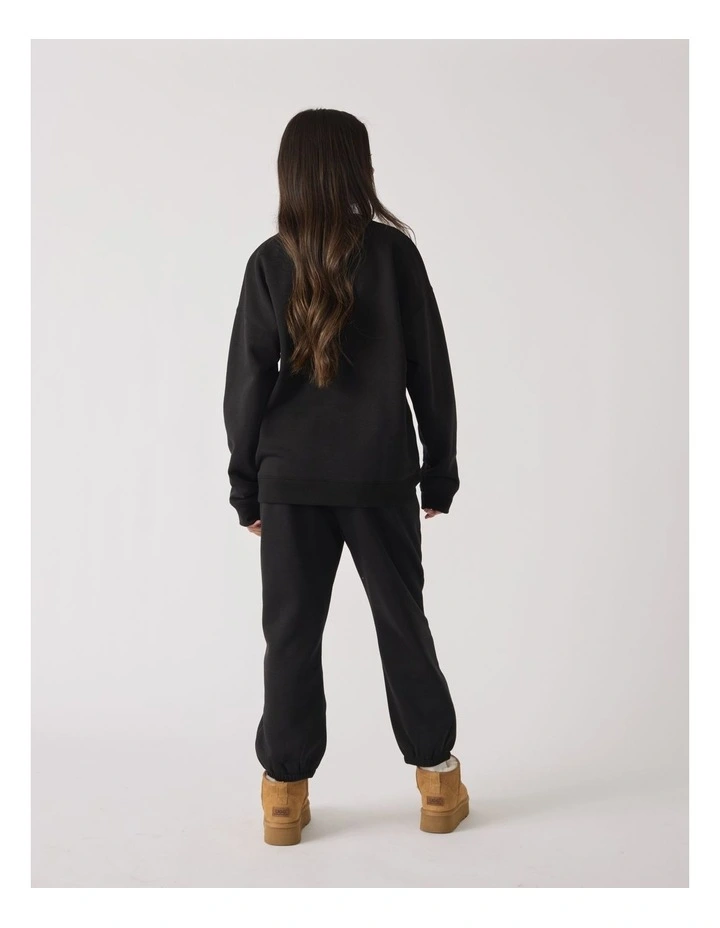 Applique Sweat in Black image 2