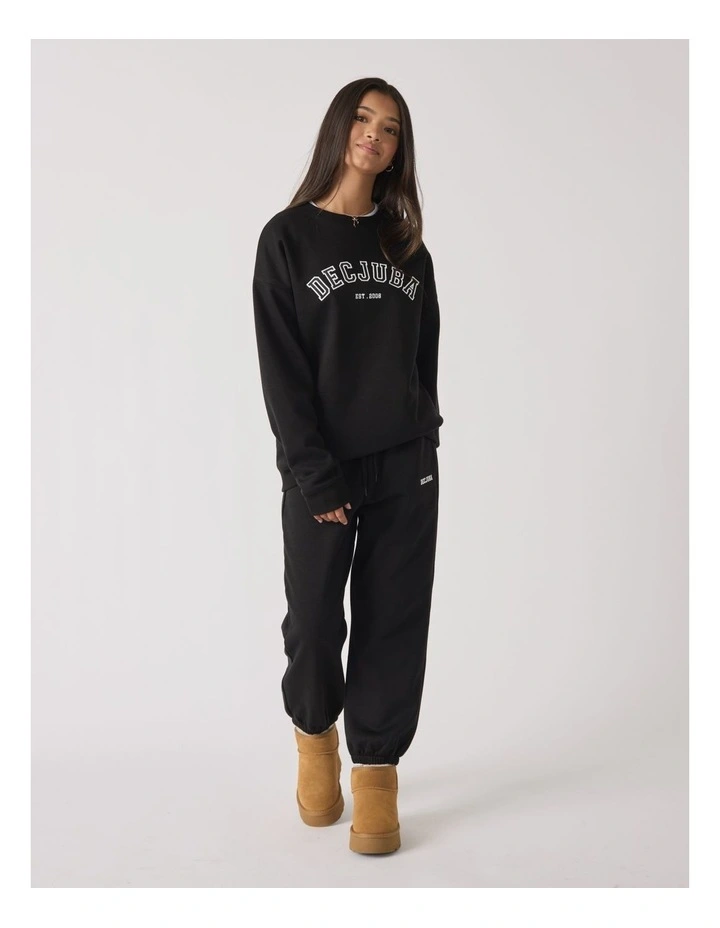 Applique Sweat in Black image 3