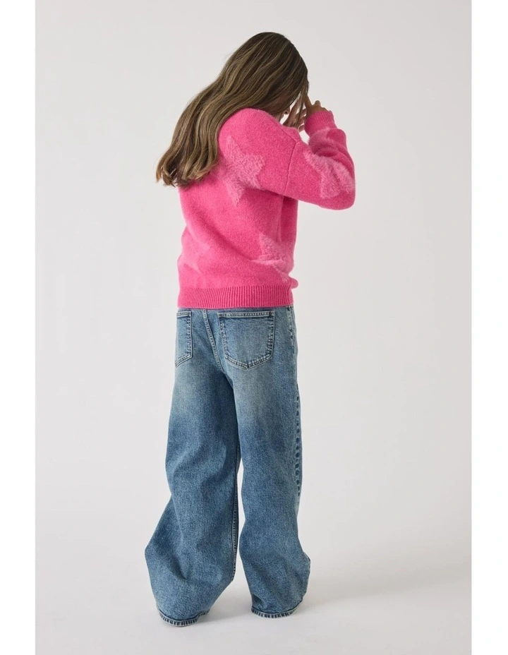 Nova Fluffy Jumper in Pink image 3