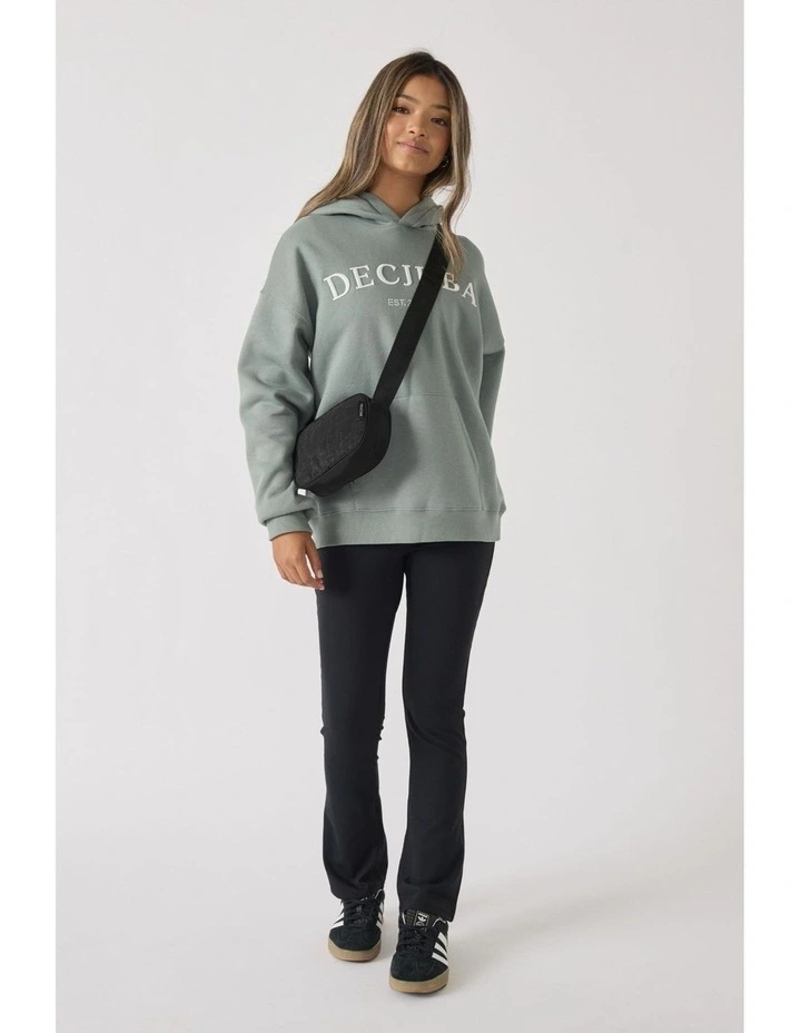 Logo 90s Hoodie in Green image 1