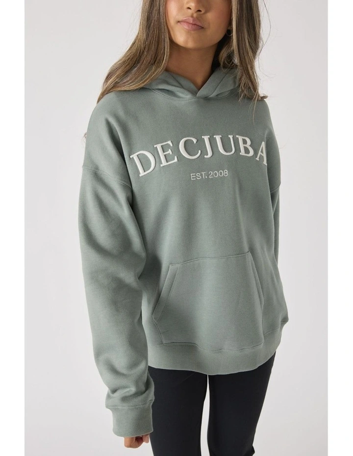 Logo 90s Hoodie in Green image 3