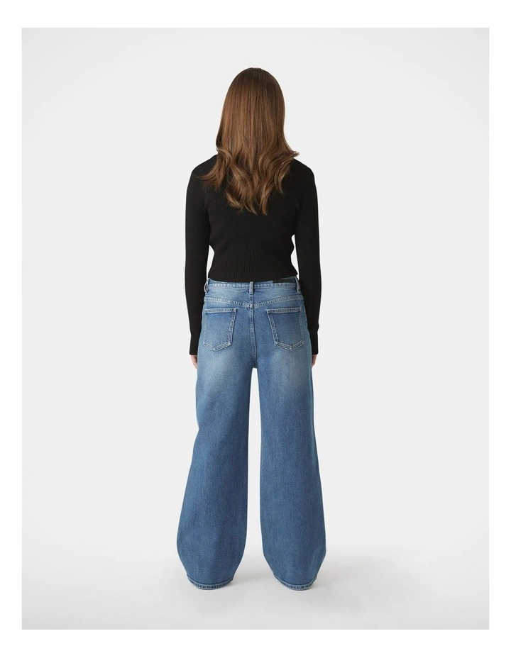 Hailey Extra Long Jean in Blue image 2