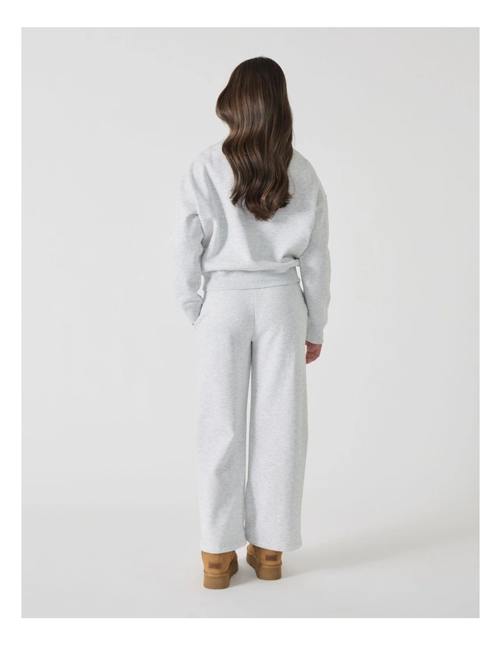 Amber Fleece Bomber in Grey image 2