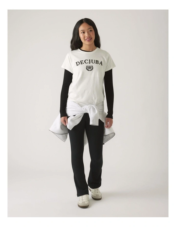 Heritage Tee in Cream image 1