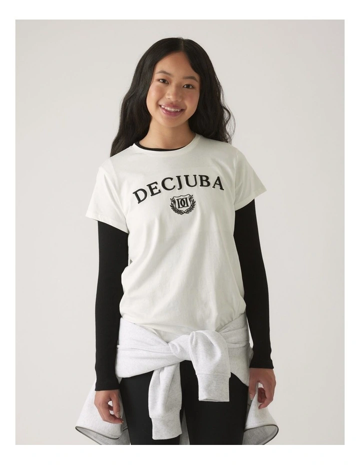 Heritage Tee in Cream image 3