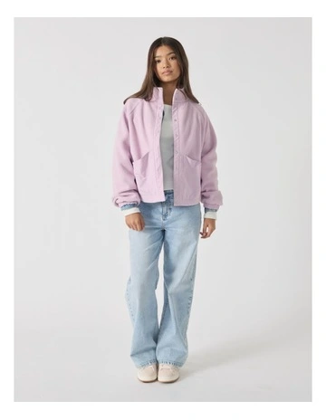 Lucy Fleece Jacket in Purple