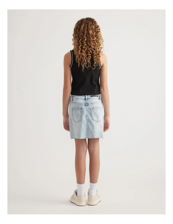 Ally Denim Skirt in Blue image 2