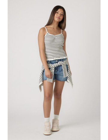 Cream/Black Stripe colour