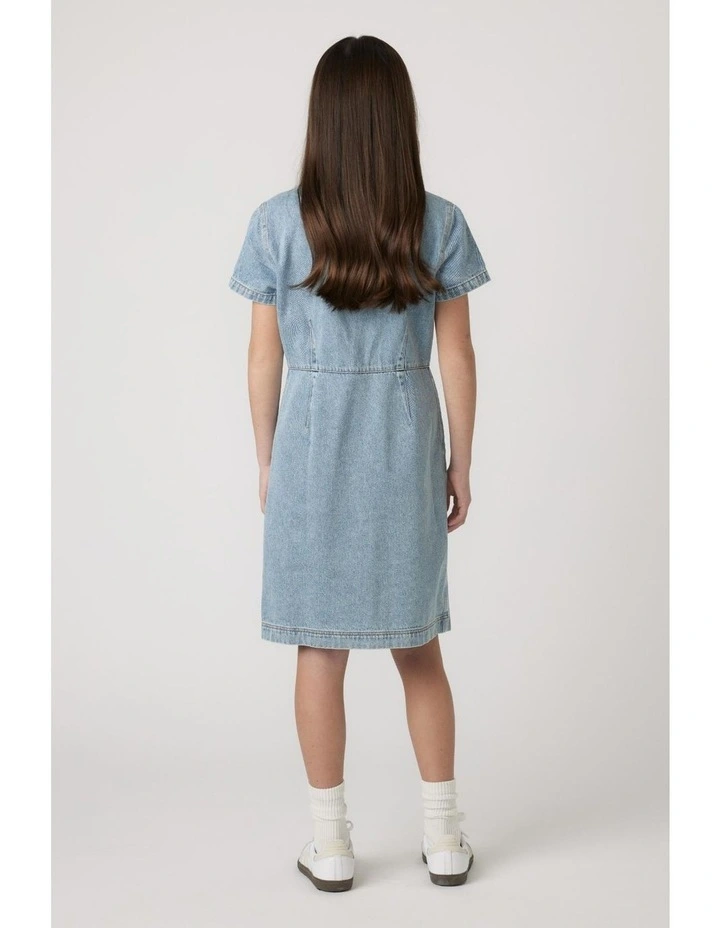 Girls Harriet Denim Dress image 2